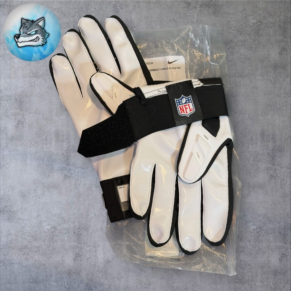 Nike PROMO SM Hyperbeast 2.0 Hydroplus Football Gloves FJ8414-102 Men's Size 4XL - Picture 4 of 4